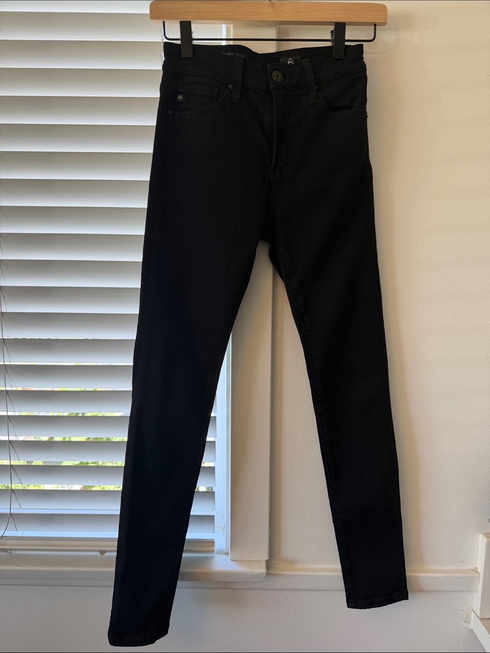 Ag Adriano Goldschmied Black Skinny Jeans